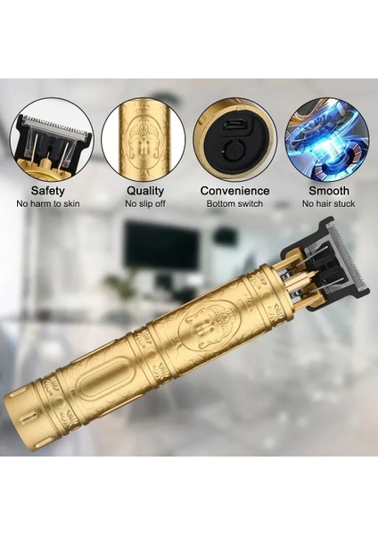 2023 Sıcak Satış Saç Kesme Makinesi Saç Clippers Şarj Edilebilir Sakal Tıraş Makinesi Profesyonel Elektrik Saç Düzenleyicisi Erkekler Barbercolor: Black Dragona (Yurt Dışından) fırsatları