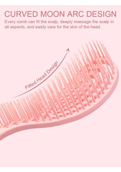 Saç Derisi Masaj Taraklar Saç Fırçası Oymak Saç Şekillendirici Dolaşık Açıcı Hızlı Fön Kurutma Dolaşık Açıcı Aracı Islak Kuru Kıvırcık Saçrenk: 3100-PEMBE (Yurt Dışından) fırsatları