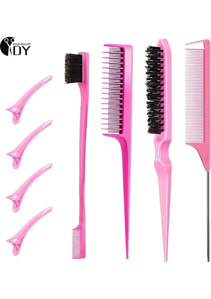 8 Adet Saç Şekillendirici Tarak Seti Alay Saç Fırçası Üçlü Alay Tarak Çift Taraflı Kenar Fırça Tarak Kadınlar Için Kılkuyruk Tasarım Saç Modelleri Renk: N2 (Yurt Dışından) fiyatları