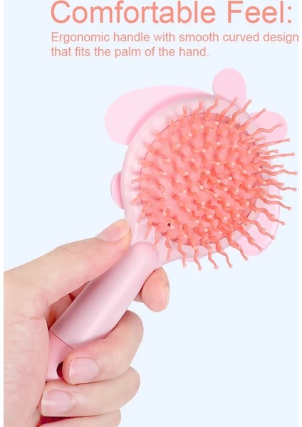 Sevimli Karikatür Mini Cep Taşınabilir Tarak Salon Şekillendirici Saç Fırçası Masaj Saç Tarak Moda Şekillendirici Saç Tarak Fırça Sağlık Araçları Renk: BB04-MAVI (Yurt Dışından) modelleri