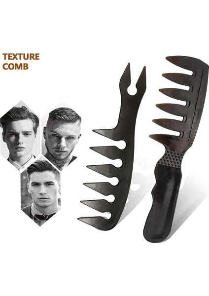 Berber Profesyonel Erkek Tarak Yağ Kuaförlük Geniş Dalga Diş Şekillendirici Tarak Afro Kuyruk Pembe Saç Doku Tarak Renk: 13 (Yurt Dışından) modelleri