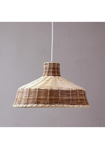 Mylamp Merve Krem & Açık Kahverengi 34X22 cm Rattan Sarkıt Lamba fırsatları