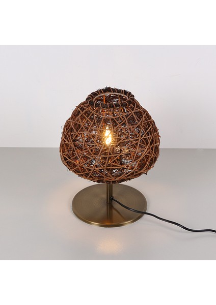 Mylamp Afrika 25X30 Cm. Rattan Masa Lambası (Eskitme Ayaklı) fiyatları