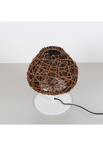 Mylamp Afrika 25X30 Cm. Rattan Masa Lambası (Beyaz Ayaklı) modelleri
