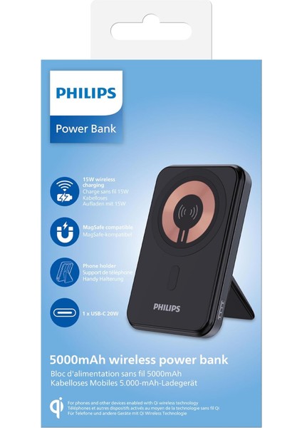 DLP2551Q/00 5.000 Mah 20W Magsafe Wireless Standlı Powerbank 1xusb-C, Siyah modelleri