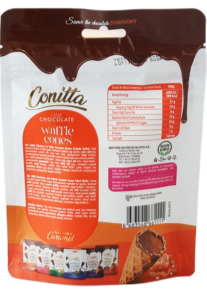 Deniz Tuzlu Karamel Dolgulu Gofret 80 Gr. (1 Paket) modelleri