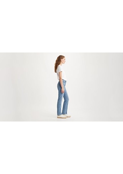 724™ High Rise Straight Kadın Jean Pantolon - Blue Wave Light fiyatları