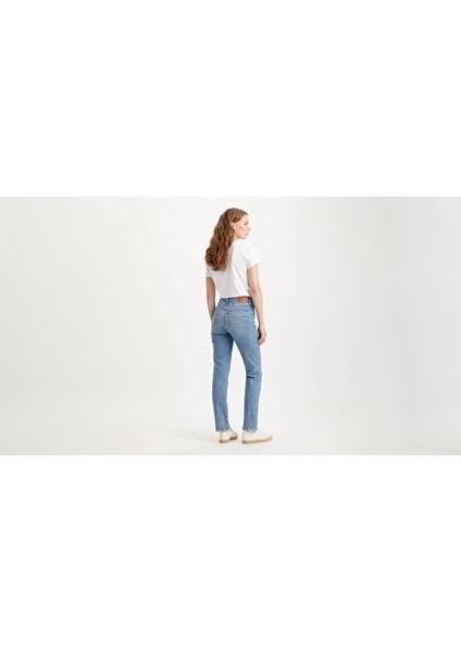 724™ High Rise Straight Kadın Jean Pantolon - Blue Wave Light modelleri