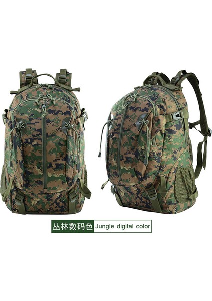 Büyük Kapasiteli Kamuflaj Taktik Yürüyüş ve Dağcılık Açık Hava Sırt Çantası Orman Dijital Rengi (Yurt Dışından)