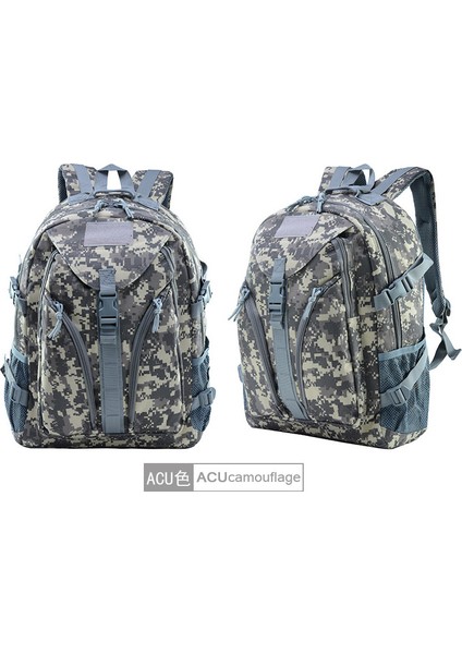Çok Fonksiyonlu Kamuflaj Taktik Sırt Çantası, Büyük Kapasiteli Açık Hava Depolama Sırt Çantası Acu Rengi (Yurt Dışından)