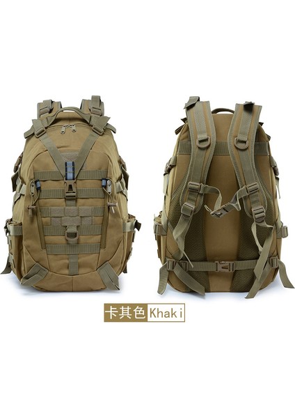 Yürüyüş Kros Kamp Seyahat Sırt Çantası Kamuflaj Açık Taktik Sırt Çantası Haki (Yurt Dışından)