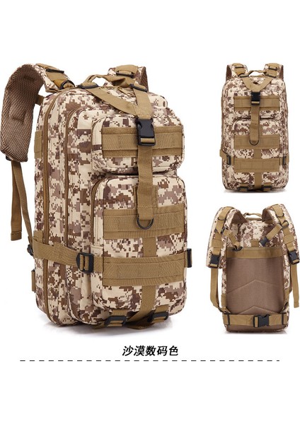 Kamuflaj Sırt Çantası Yürüyüş Kros Kamp Açık Dağcılık Çantası Taktik Sırt Çantası Çöl Dijital Rengi (Yurt Dışından)