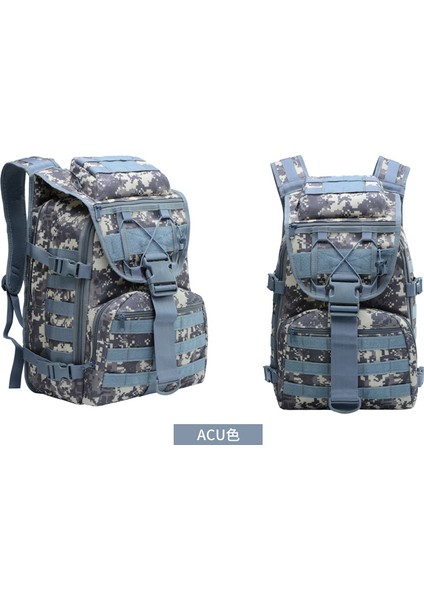 Kamuflaj Açık Dağcılık Taktik Sırt Çantası Spor Seyahat Sırt Çantası Acu Rengi (Yurt Dışından)