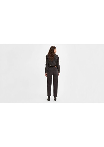 Ribcage Straight Ankle Kadın Jean Pantolon - Black Rinse modelleri