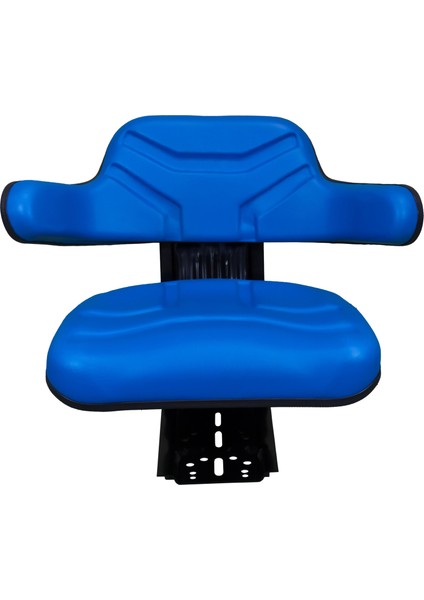 Mavi - PPM 110 - Sabit Kolçaklı İleri-Geri Kızak Ayarsız Patpat Sürücü Koltuğu