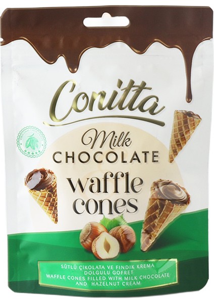 Fındık Kremalı ve Sütlü Çikolatalı Gofret 80 Gr. (1 Paket) fiyatları