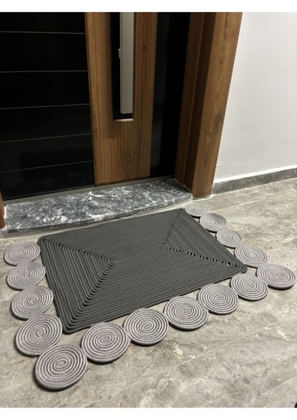 1VENEDIK Serisi Jüt, Desenli Kapı Önü, Paspası, Banyo Paspası, Balkon Paspası / Hediyelik, Ev Eşyası.