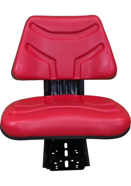 Kırmızı - PPM 210 - Düz Arkalıklı İleri-Geri Kızak Ayarsız Patpat Sürücü Koltuğu