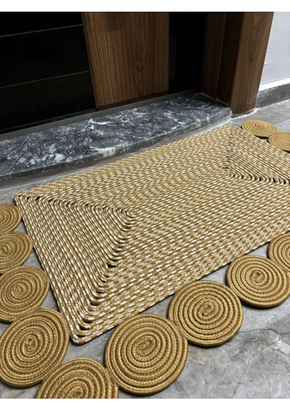 1VENEDIK Serisi Jüt, Desenli Kapı Önü, Paspası, Banyo Paspası, Balkon Paspası / Hediyelik, Ev Eşyası. modelleri