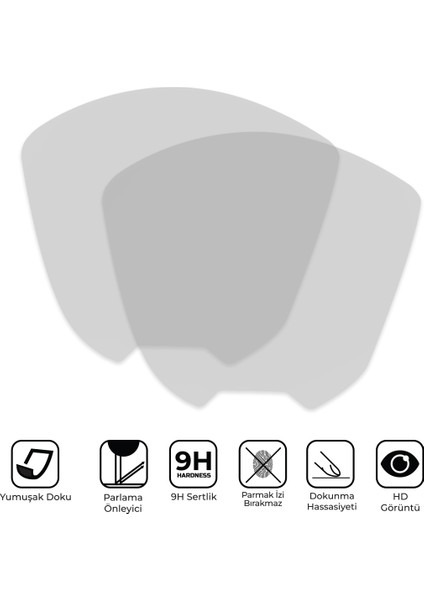 Honda Dio 2023-2024 Uyumlu Motosiklet Ekran Koruyucu Şeffaf