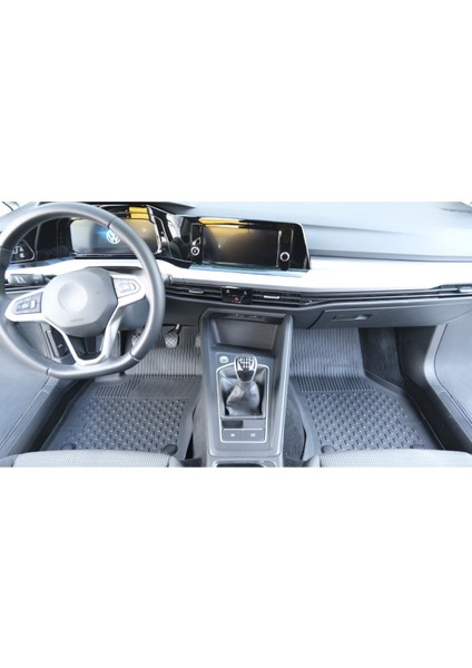 Volkswagen Golf 8-8.5 Manuel 2021 ve Sonrası 4.5d Paspas 3D Rizline Alt Bagaj Havuzu modelleri