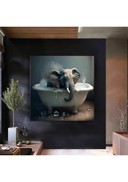 Nostaljik Küvette Dağ Ineği, Hayvan Banyosu Temalı Rustik Banyo Dekoru fiyatları