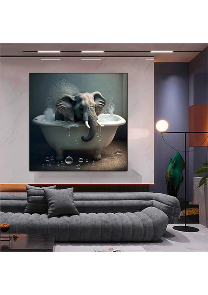 Nostaljik Küvette Dağ Ineği, Hayvan Banyosu Temalı Rustik Banyo Dekoru modelleri