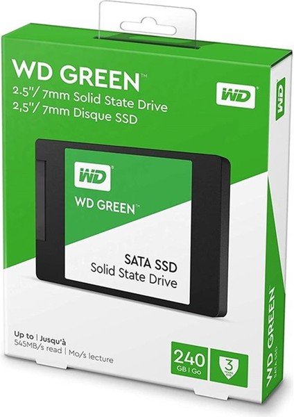 GREEN 240GB 540/450MB/s SATA 3.0 SSD WDS240G3G0A fiyatları