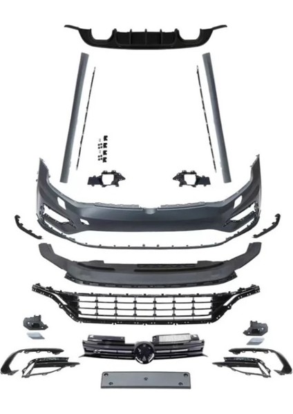 Volkswagen Golf 6 Uyumlu 7.5 R Görünüm Body Kıt 2009-2012