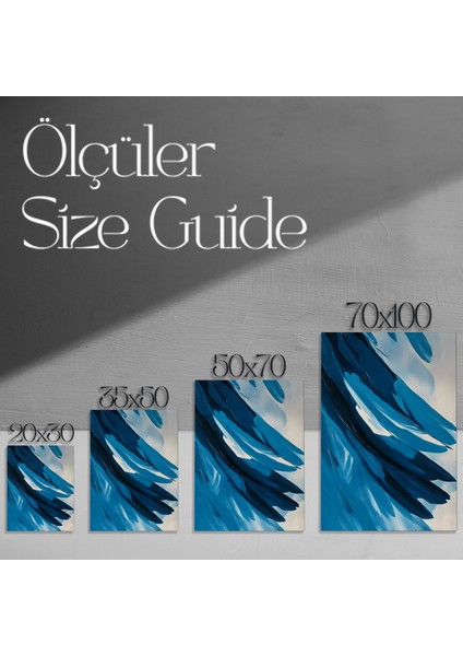 Mavi Soyut Sanat Tablosu modelleri