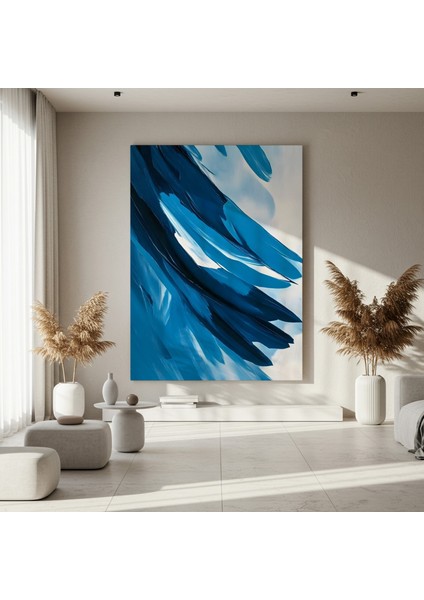 Mavi Soyut Sanat Tablosu fırsatları