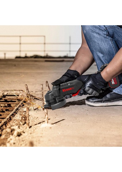 KUH04.1 20VOLT 5.0AH. Li-Ion Çift Akülü 125MM Kömürsüz Profesyonel Devir Ayarlı Alttan Tetikli Avuç Taşlama fırsatları