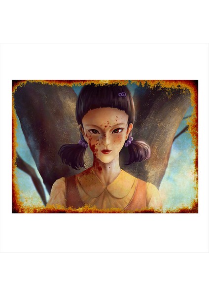 Squid Game Modern Mdf Tablo 50 cm x 70 cm