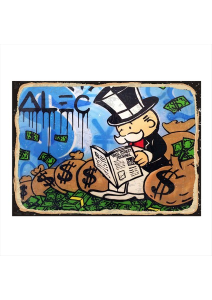 Monopoly Temalı Mdf Tablo 50 cm x 70 cm
