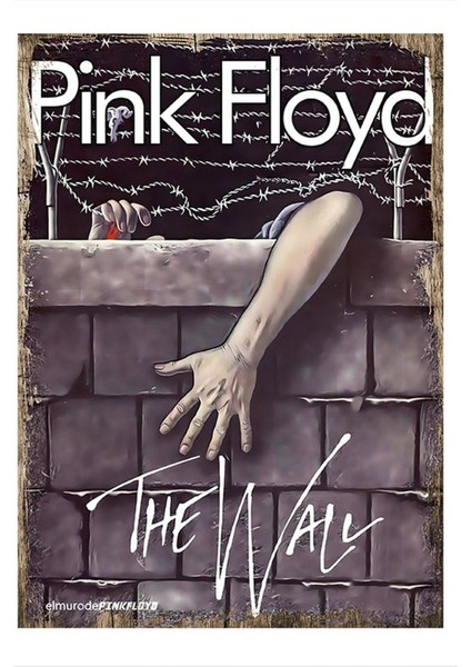 Pink Floyd Modern Ahşap Tablo 35 cm x 50 cm