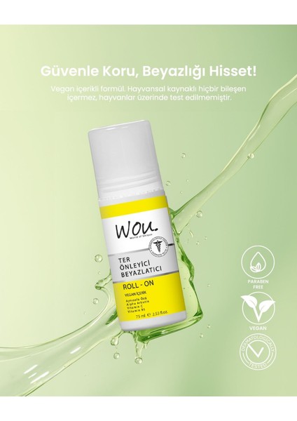 WOU Güneş Kremi SPF50+ 50 ml ve Roll-On 75 ml Suya Dayanıklı Set Tüm Cilt Tiplerine Uygun fırsatları