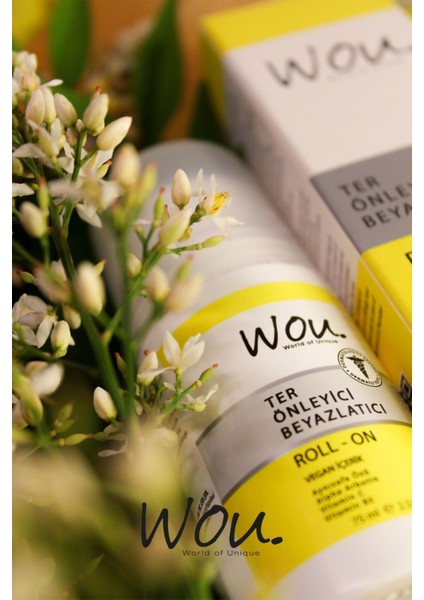WOU Güneş Kremi SPF50+ 50 ml ve Roll-On 75 ml Suya Dayanıklı Set Tüm Cilt Tiplerine Uygun
