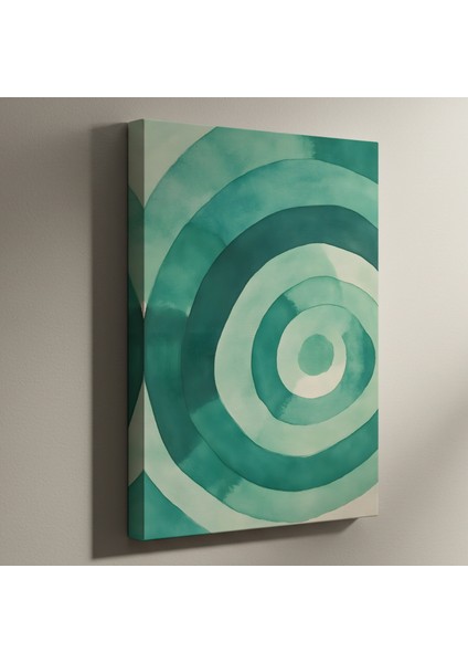 Soyut Yeşil Tonları Tablosu