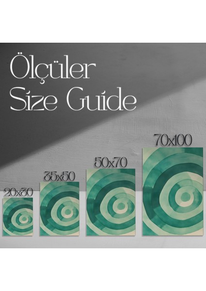 Soyut Yeşil Tonları Tablosu modelleri