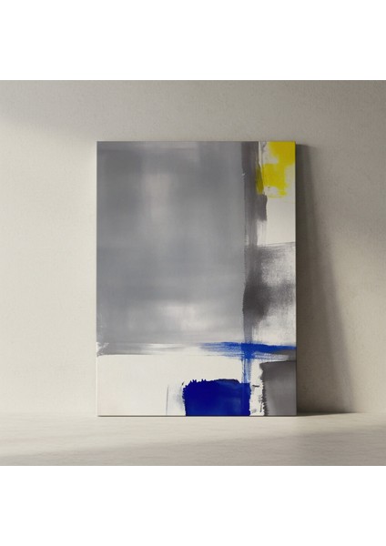 Soyut Mavi ve Sarı Detaylar Tablosu fiyatları