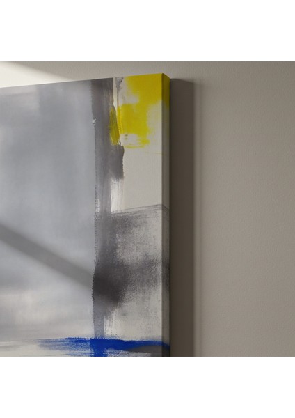 Soyut Mavi ve Sarı Detaylar Tablosu indirimleri