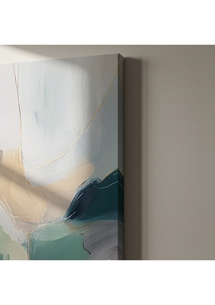 Soyut Yeşil ve Gold Detaylar Tablosu indirimleri