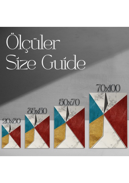 Soyut Geometrik Desen Tablosu modelleri