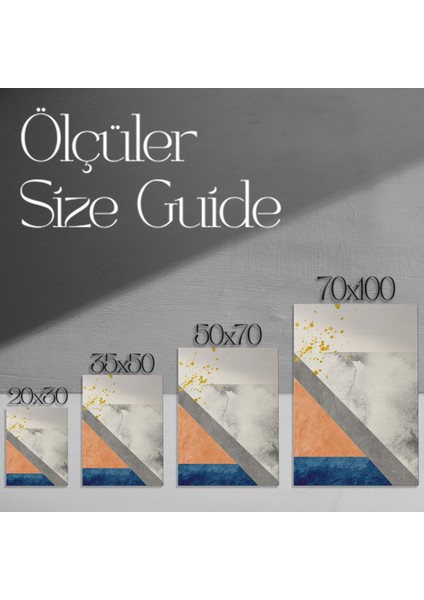 Soyut Geometrik Desen Tablosu modelleri