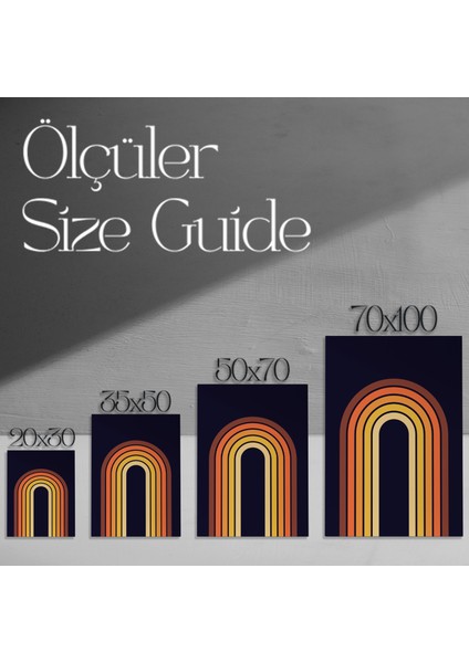 Retro Geometrik Sanat Tablosu modelleri