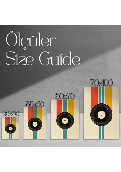 Retro Müzik Plağı Soyut Tasarımı Tablosu modelleri
