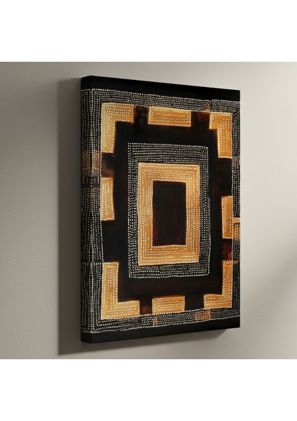 Soyut Geometrik Desen Tablosu