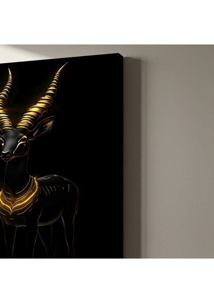 Altın Geviş Geyiği Soyut Sanat Tablosu indirimleri