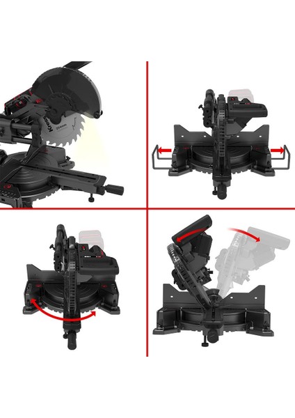KH483.9 40VOLT 1400W 254MM Kömürsüz Kızaklı Bluetooth Bağlantılı Profesyonel Gönye Kesme (Akü Dahil Değildir) fırsatları