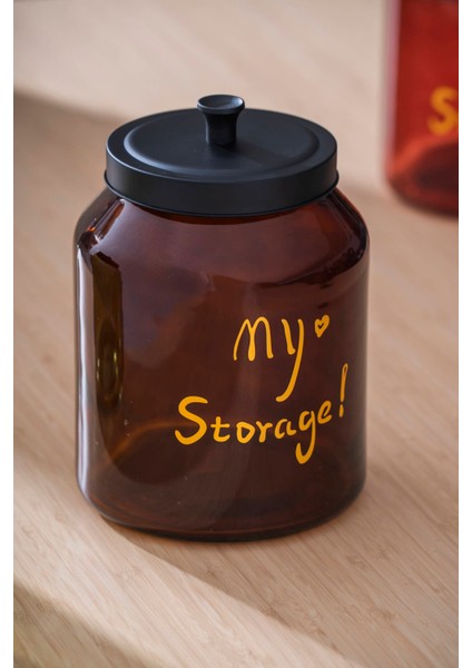 Pierre Metal Kapaklı Kavanoz Seti - 22 cm